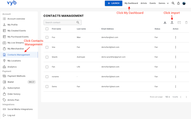ContactList Small